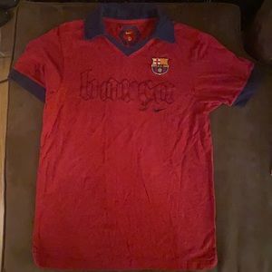 Men’s size small Barcelona soccer polo Barca